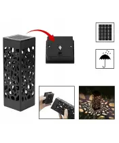 Wieczny Znicz Solarny Statuetka Premium Krzyż na Grób Wszystkich Świętych