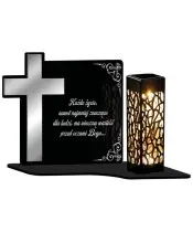 Eternal Solar Candle Silver Cross Led for the Tomb of All Saints