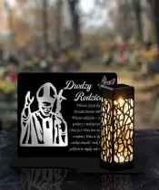 Premium Eternal Solar Candle Pope Statuette for the Tomb of All Saints