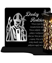 Premium Ewige Solarkerze Papststatuette für das Allerheiligengrab