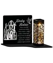 Premium Eternal Solar Candle Pope Statuette for the Tomb of All Saints