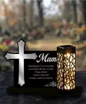 Eternal Solar Candle Led Statuette for the All Saints' Tombstone
