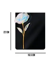 Premium Statuette mit ewiger Rose 22 cm für Allerheiligengrab