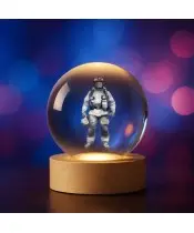 3D-Kristallkugel Feuerwehrmann Beruf