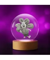 3D-Kristallkugel Ferkel Winnie Puuh