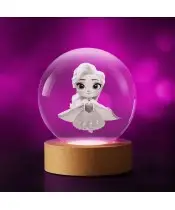 3D-Kristallkugel aus „Die Eiskönigin“ von Elsa