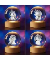 3D Crystal Ball Pony Unicorn