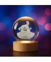 Sanrio Pompompurin Hello Kitty 3D-Kristallkugel