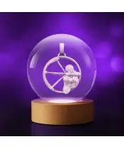 3D Kristallkugel Sternzeichen Schütze