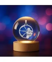 3D Crystal Ball Zodiac Sign Sagittarius