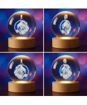 3D Crystal Ball Zodiac Sign Leo