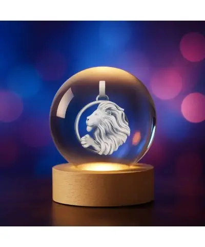 3D Crystal Ball Zodiac Sign...