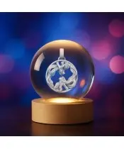 3D Crystal Ball Zodiac Sign Gemini