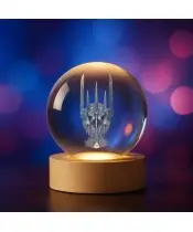 3D Kristallkugel Herr der Ringe Sauron