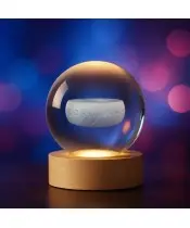 3D-Kristallkugel-Ring „Herr der Ringe“