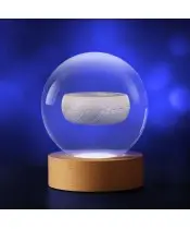 3D-Kristallkugel-Ring „Herr der Ringe“