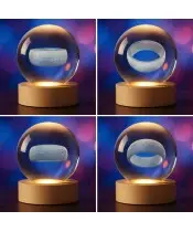 3D-Kristallkugel-Ring „Herr der Ringe“