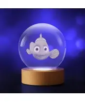 3D Kristallkugel Nemo Fisch Märchen