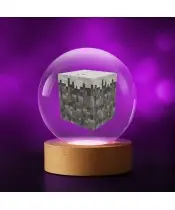 Minecraft Dirt 3D Kristallkugel