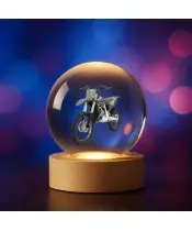 3D-Kristallkugel-Motor-Motocross