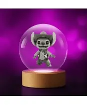 Kryształowa Kulka 3D Stich Kowboj
