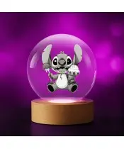 Kryształowa Kulka 3D Stich z Lodami