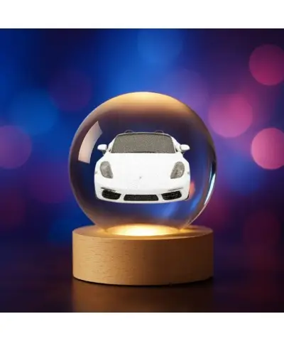 3D-Kristallkugel Porsche...