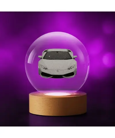 3D Crystal Ball Lamborghini...