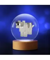 3D-Kristallkugel-Minecraft-Katzenspiel