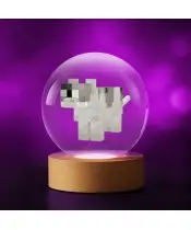 3D-Kristallkugel-Minecraft-Katzenspiel