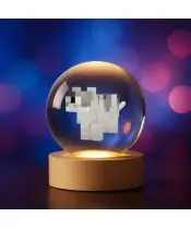 3D-Kristallkugel-Minecraft-Katzenspiel