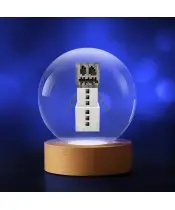 3D Crystal Ball Minecraft Snow Golem Game