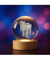 3D Crystal Ball Minecraft Camel Game