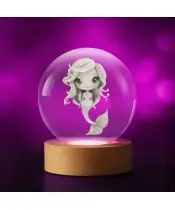 3D Crystal Ball Mermaid Mermaid