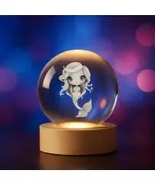 3D Crystal Ball Mermaid Mermaid