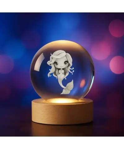 Kryształowa Kulka 3D Syrena...