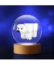 3D-Kristallkugel Minecraft Eisbär-Spiel