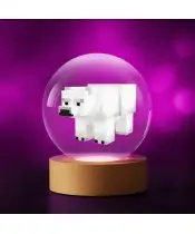 3D-Kristallkugel Minecraft Eisbär-Spiel