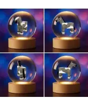 3D Crystal Ball Minecraft Pferdespiel