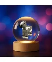 3D Crystal Ball Minecraft Pferdespiel