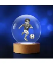 3D Kristallkugel Junge Fußballspieler