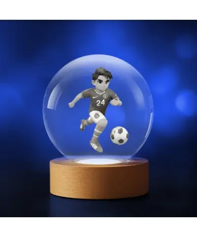 3D Kristallkugel Junge...
