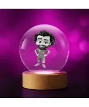 3D-Kristallkugel-Fußballspieler Mohamed Salah
