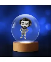 3D-Kristallkugel-Fußballspieler Mohamed Salah