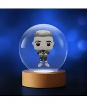 3D Kristallkugel Fußballer Raphinha
