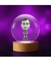 3D-Kristallkugel-Fußballer Harry Kane