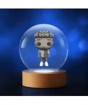 3D-Kristallkugel Fußballspieler Lamine Yamal