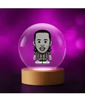 3D Crystal Ball Soccer Player Ronaldinho