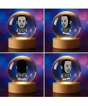 3D Kristallkugel Fußballspieler Ronaldinho