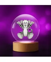 3D Kristallkugel Tiger Märchen Winnie Puuh